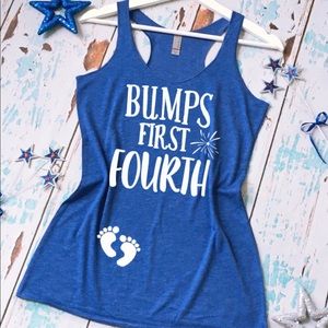 Maternity tee 4th of July baby bump Mama tank